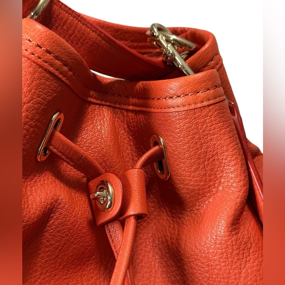 Coach  Leather TurnLock Tie Bucket Bag - Picture 6 of 17